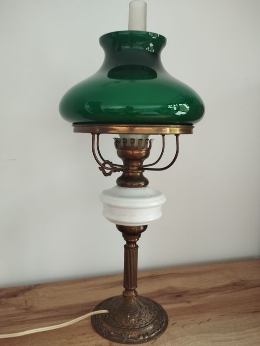 Lampa elektryczna, naftowa Vynckier lata 60/70.