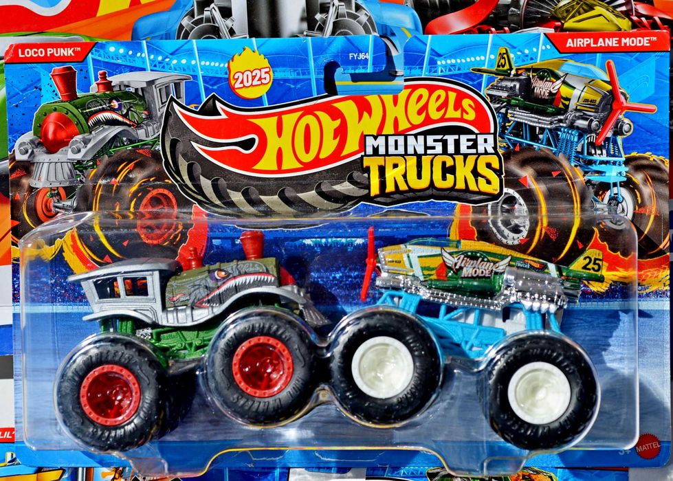 набір Hot Wheels Monster Trucks монстр трак 2 шт машинка джип вантажівка грузовик внедорожник позашляховик Монстер Трак Mega Wrex Shark
