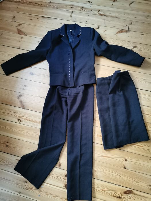 Garsonka czarna 3cz.