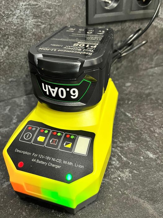 Ladowarka  do Ryobi v18 one plus + zamiennik 6AH