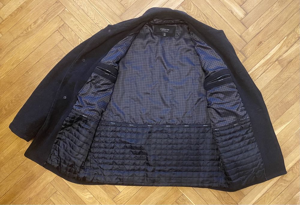 Чоловіче полупальто шерсть фірми Claiborne розмір L пальто куртка