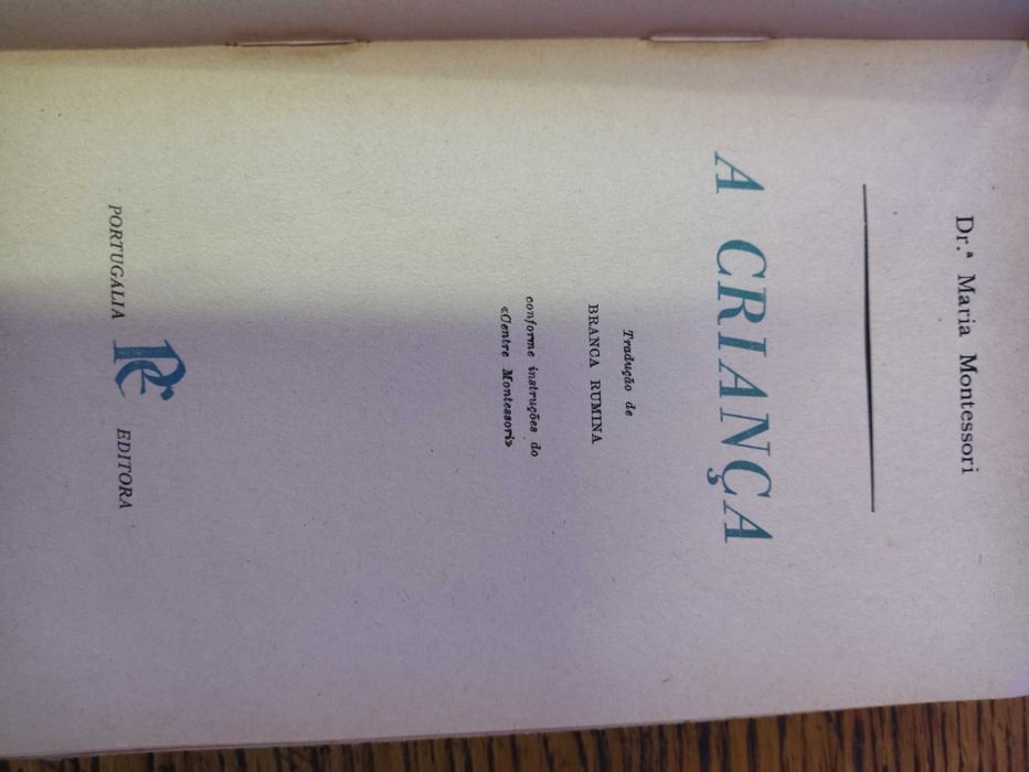 Livro A criança – Maria Montessori