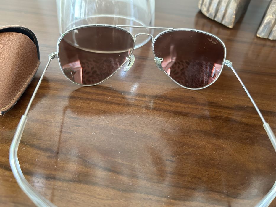 Oculos de sol Rayban rosa espelhados