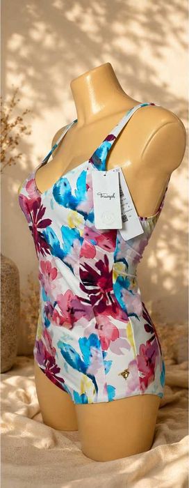 NOWY strój  kąpielowy Triumph 38B Summer Fleur OW -kwiaty,wielobarwny