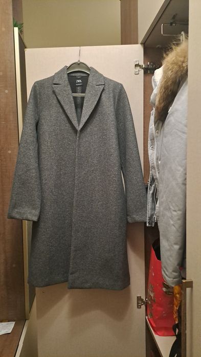 Абсолютно Новое пальто-кардиган  ZARA весенее ...Шерстяное женское пал