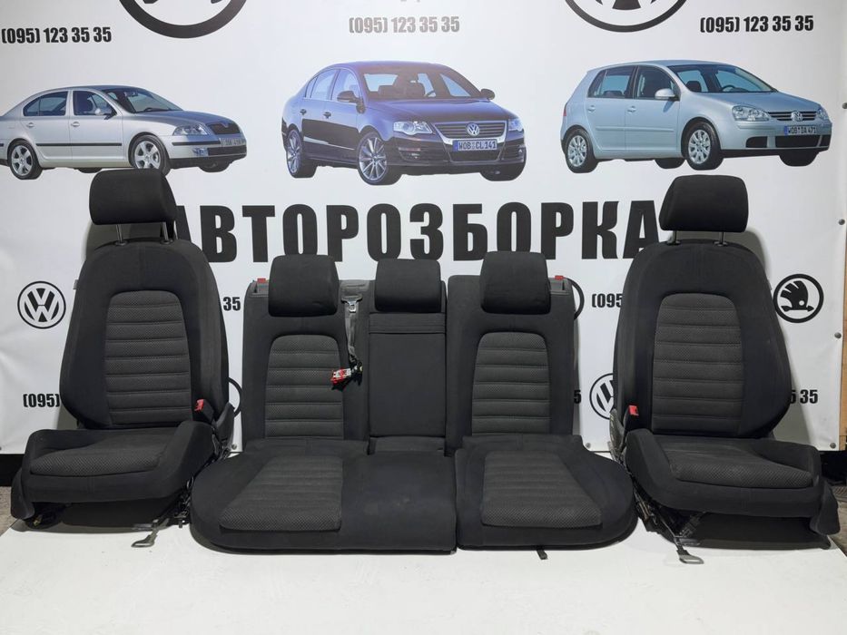 Сидіння сидушки салон Пассат Б6 сиденья Passat B6 рекаро тряпка