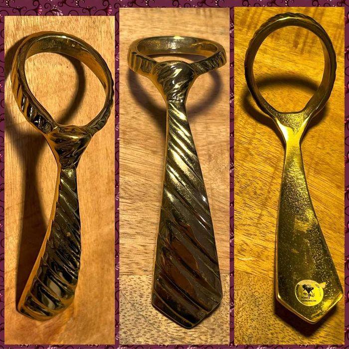 Відкривачка Галстук Открывалка для бутылок Штопор Бронза