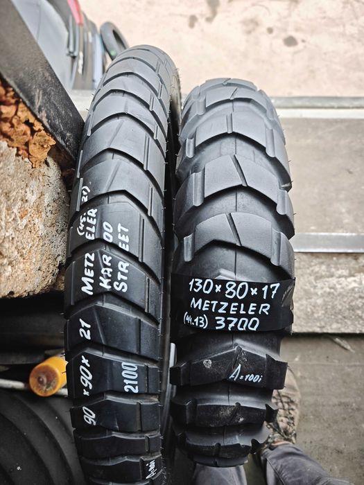 Мотошина резина эндуро пара 90/90 R21 120/90 130/80 R17 на Трансальп