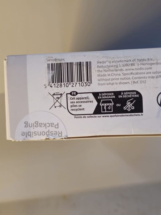 Słuchawki Bezprzewodowe Nedis HPRF010BK