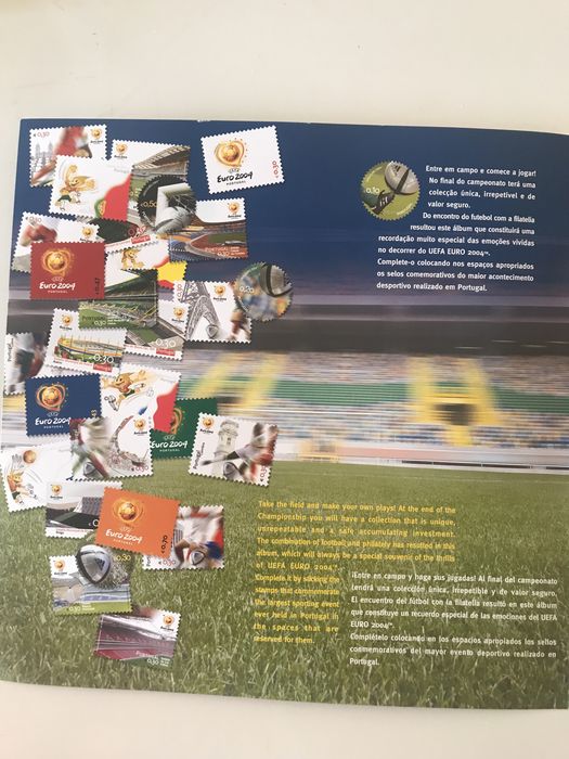 Filatelia - Colecção de 48 Selos Postais relativos ao EURO 2004