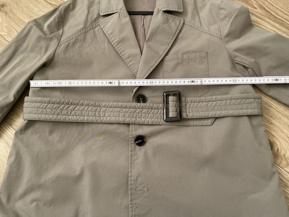 Сірий плащ/тренч оверсайз