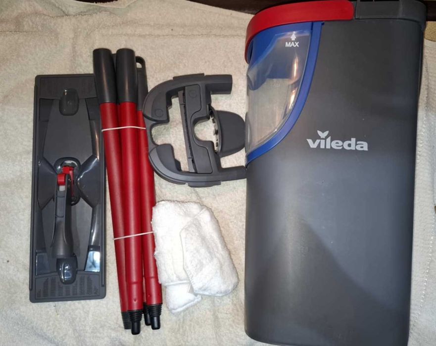 Zestaw mop Vileda z wiadrem i wyciskaczem (system płaski)