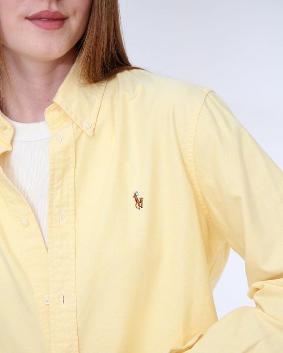 Сорочка Vintage Polo Ralph Lauren у ніжно-жовтому кольорі. S/M