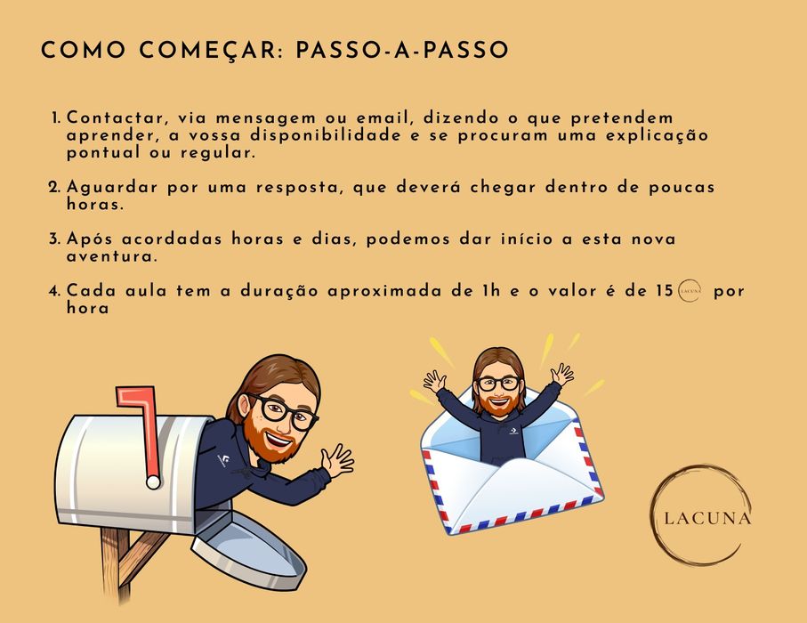 Aulas Online de Inglês/Português - LACUNA Explicações