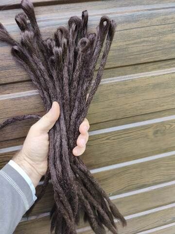 Dredy Handmade brązowe, syntetyczene