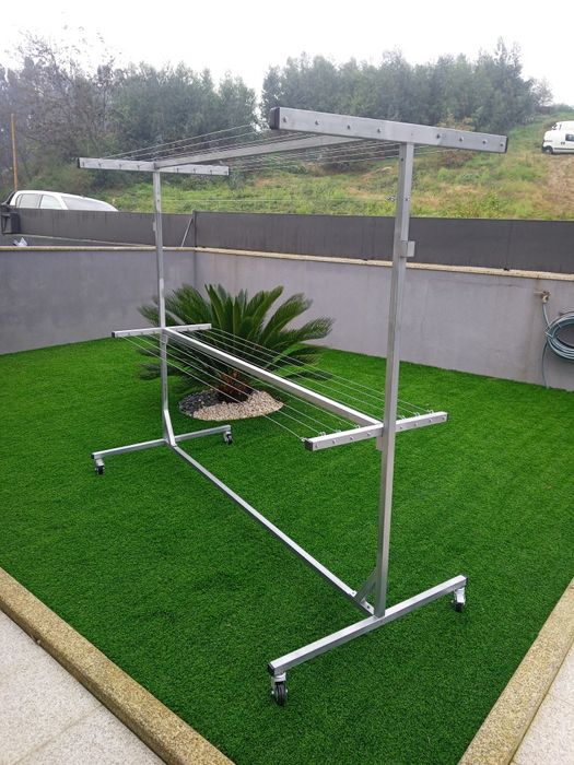 Estendais novos galvanizados com rodas, apartir de 80€