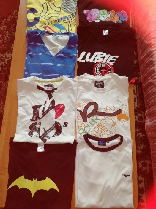 Zestaw 8 koszulek 164-170 cm