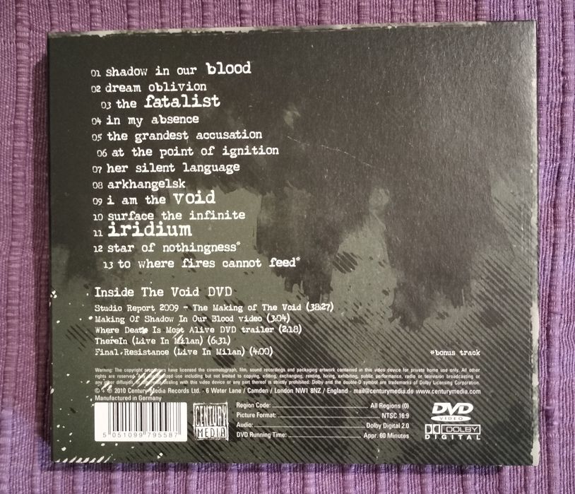 Dark Tranquillity, We Are the Void Edição Limitada