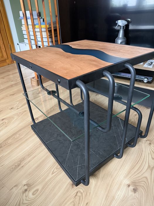 Stolik kawowy rystykalny, kraftowy, industrialny