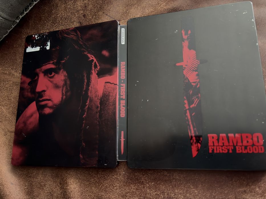 Trylogia Rambo 3x Steelbook Blu Ray + DVD bez PL