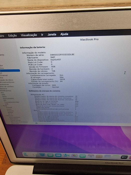 MacBook Pro 15 pol ( proc i7 com varios programas)
