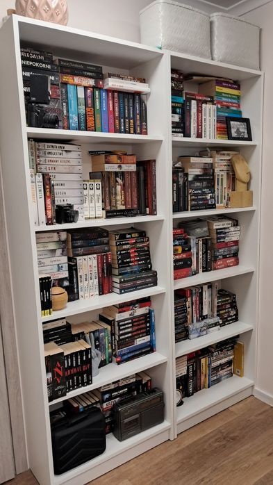 Rezerwacja regał HORNSENS 2 szt biały 5 półek 70x197 jak nowy