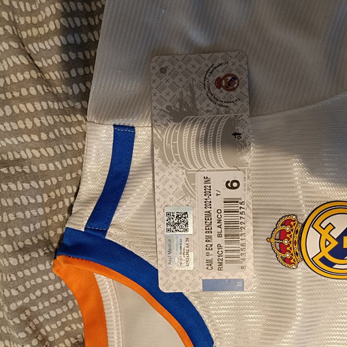 Koszulka Karim Benzema Real Madryt 6 lat Oficial Producto