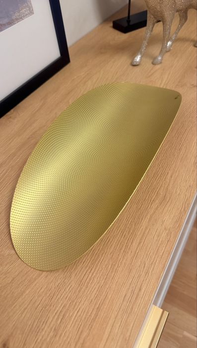 NOWY Alessi ABI07 BR Ellipse pojemnik - mosiądz z reliefem Półmisek