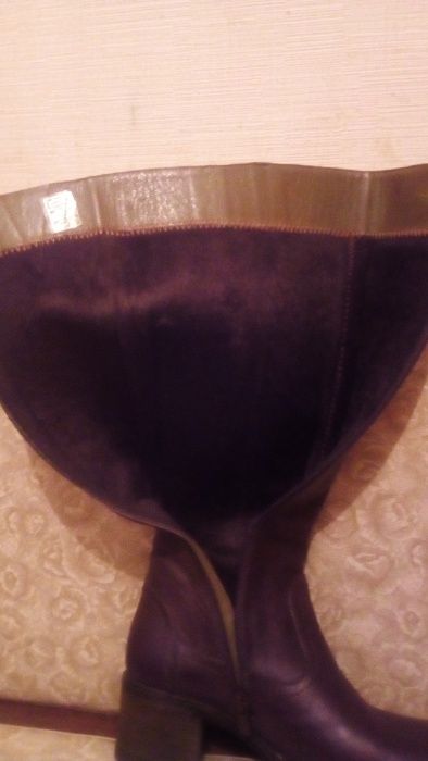 Сапоги кожаные демисезонные новые