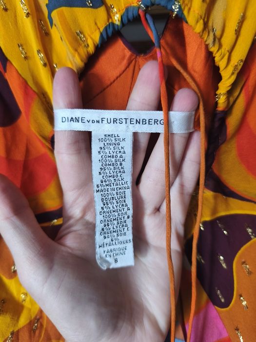 Sukienka diane von furstenberg jedwab