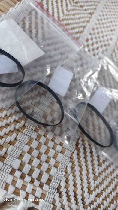 Paski gramofonu lub magnetofonu dł .65 mm płaskie