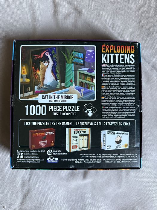 пазли вибухові кошенята 1000 шт exploding kittens