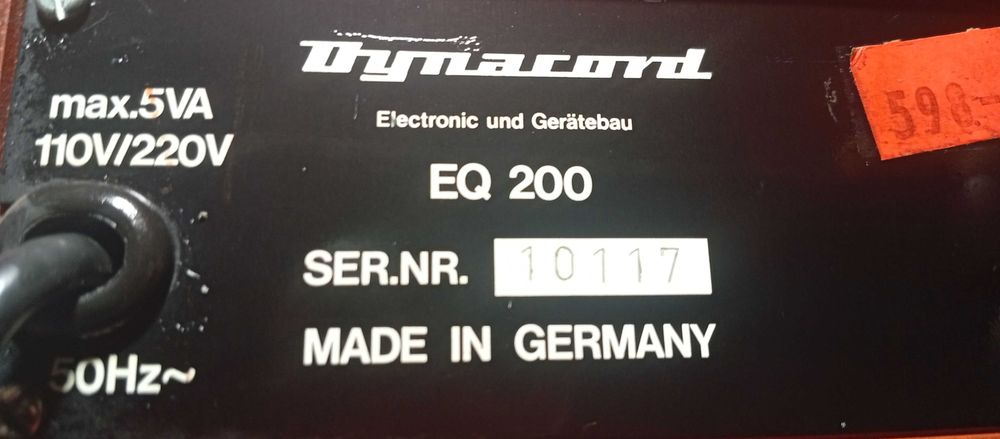 Dynacord equalizer eq200