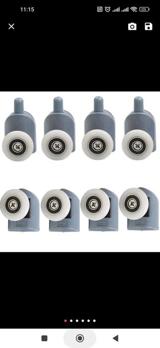 Ролики колесики для душевой кабины 25 мм