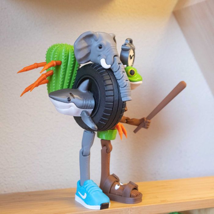 Рухома фігурка La Grande Combination із мему Brainrot