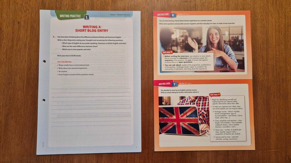 Vendo Pasta de Materiais Speaking & Writing TOP TEEN 10 - NOVA, SELADA