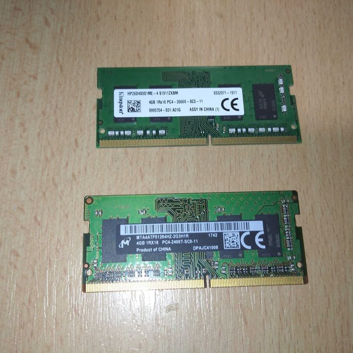 Оперативная память к ноутбуку DDR-4/ 4GB/ 2666. Состояние рабочее
