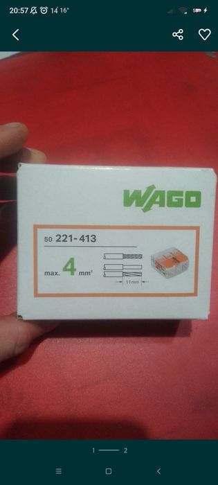 Wago szybkozłączka 3/0,2-4mm