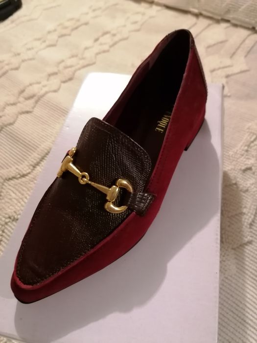 Sapatos Evoque tamanho 36 em pele