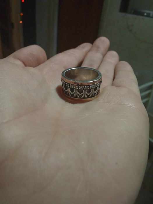 Anel de prata e ouro