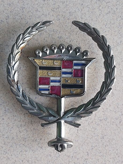 Stary emblemat auta Cadillac/lata 70siąte XXw.