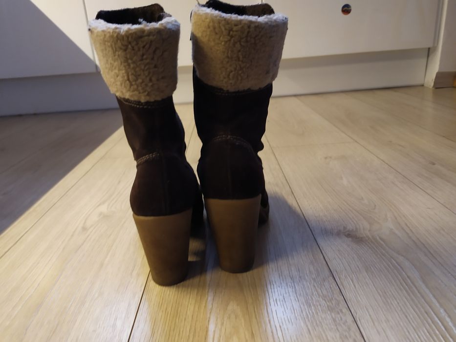 Lasocki kożuszek na mrozy koturny futerko
