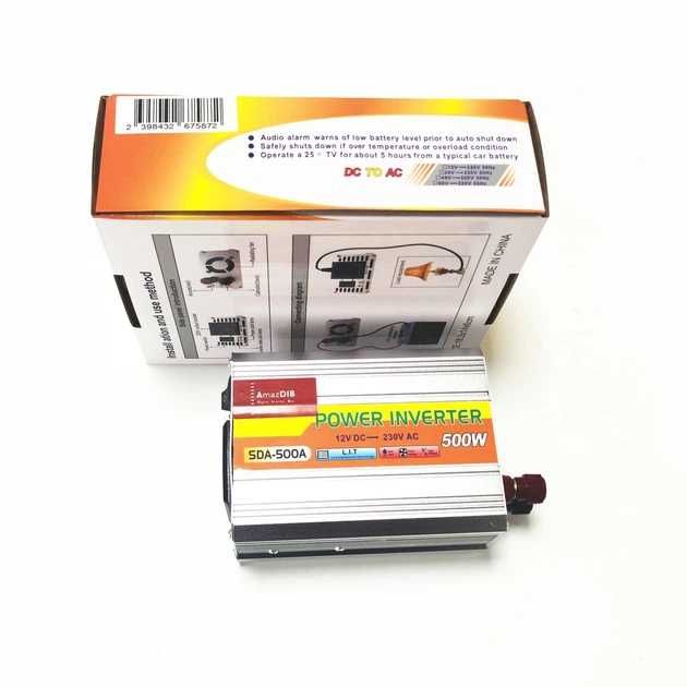 Инвертор напряжения  AmazDIB 12-230V 500W
