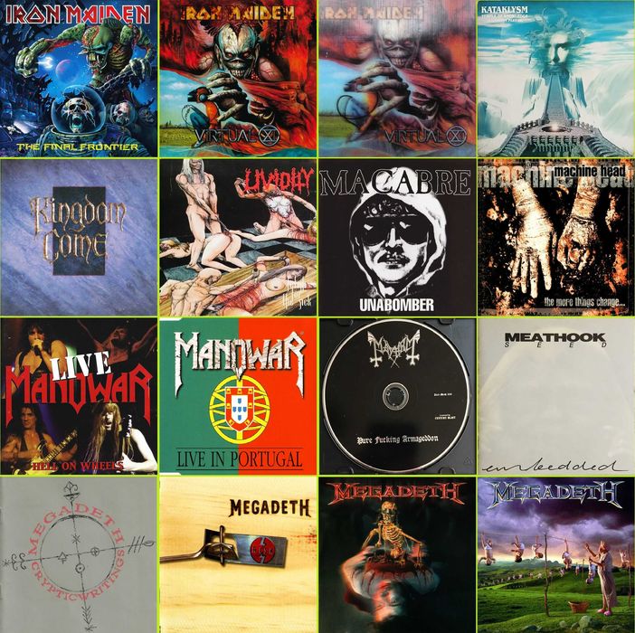 116 CDs - METAL - Muito Bom Estado
