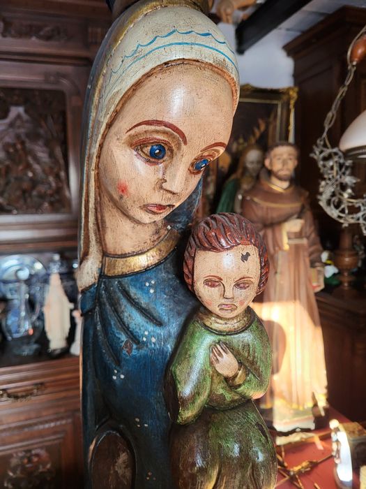 Drewniana rzeźba 100 cm Maryja Matka Boża