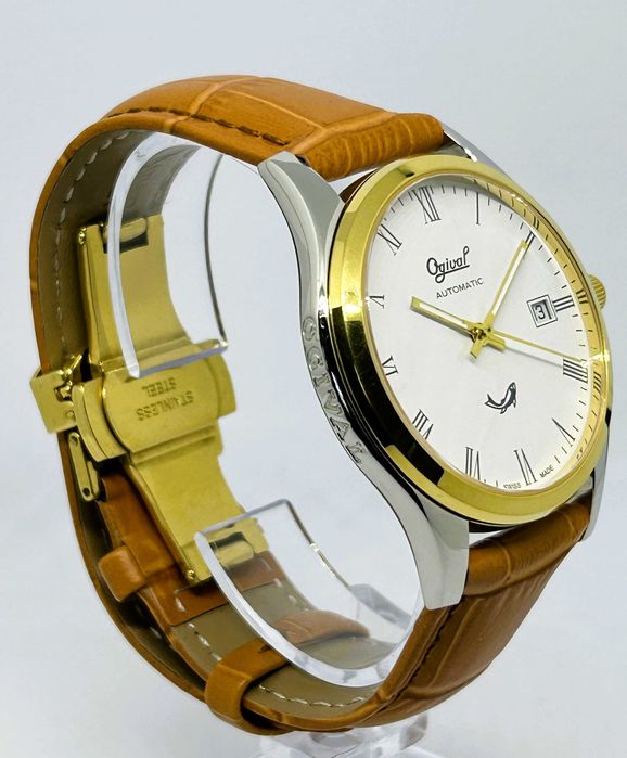 Ogival Slim Automatic Swiss Made 24G1-0845 Two Tone ETA Classic