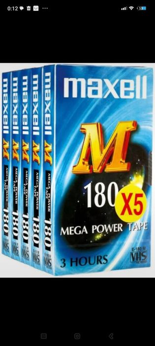 Cassetes VHS Maxell