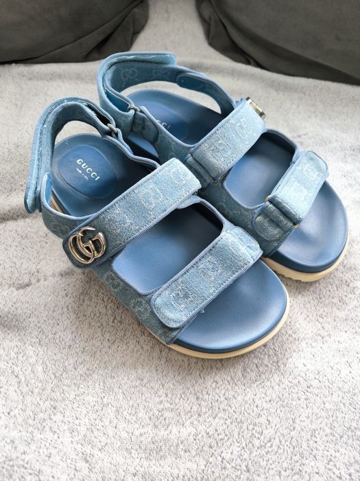 Sandały jeansowe ala Gucci 39