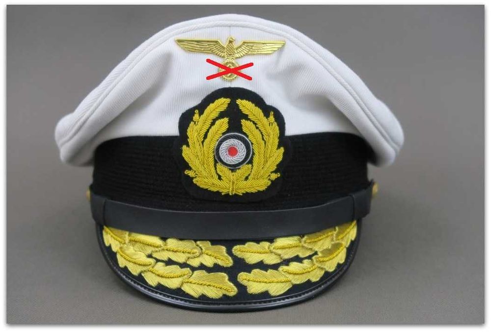 MC038 czapka służbowa ADMIRAŁ KRIEGSMARINE