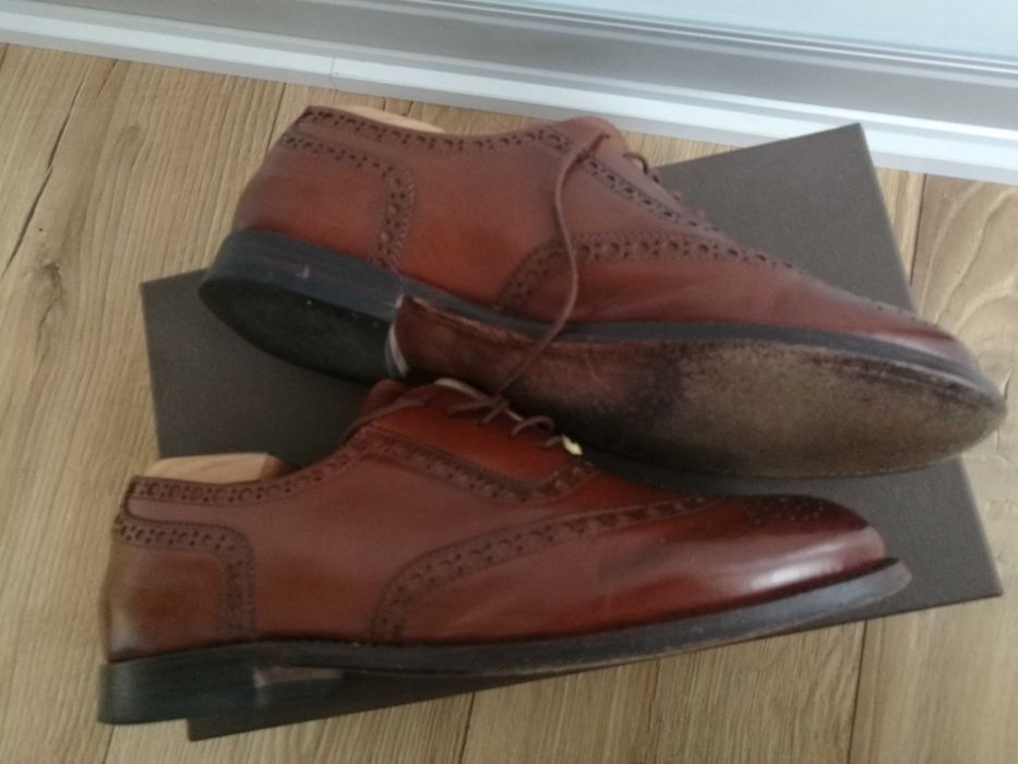 Meka oksfordki damskie skórzane rozmiar 40